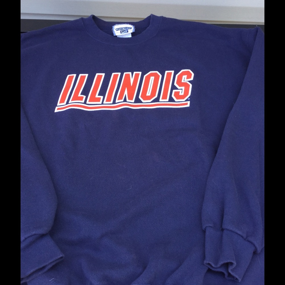 Illinois sweatshirt size XL vintage navy UIUC Illini